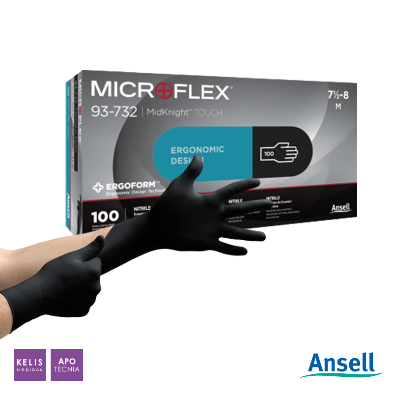 Gants en nitrile Microflex Midknigh | ANSELL
