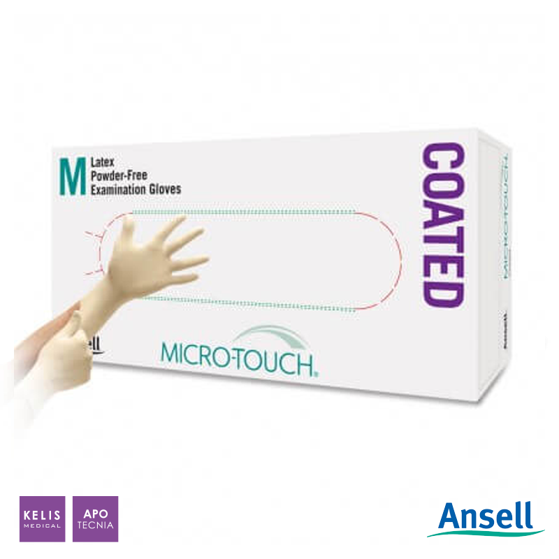 Gants en latex Microtouch Coated | ANSELL