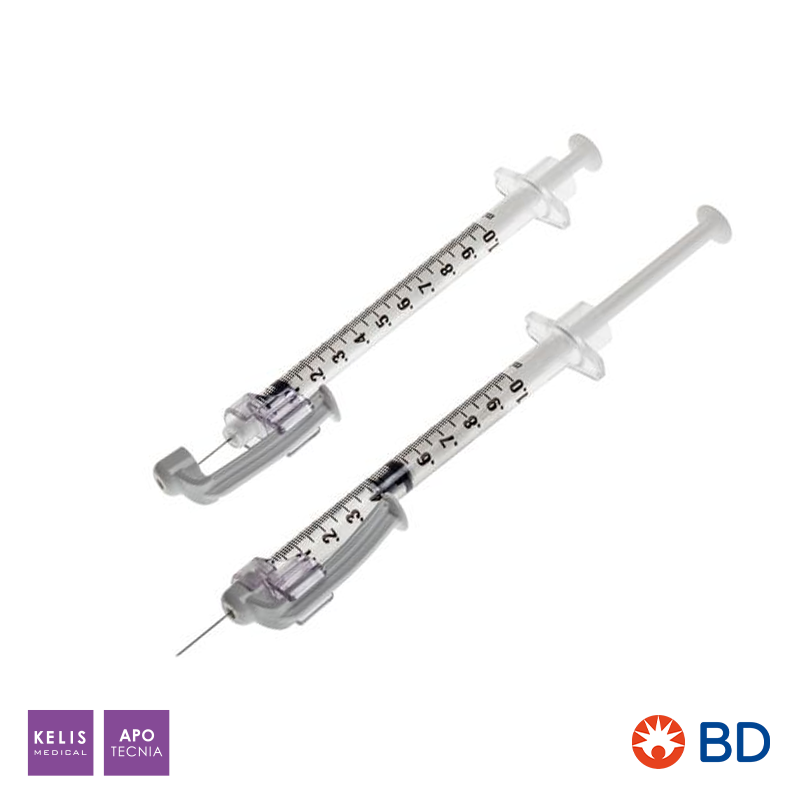 Seringue tuberculine Safetyglide TNT - 1 ml - Sécurisée | BD