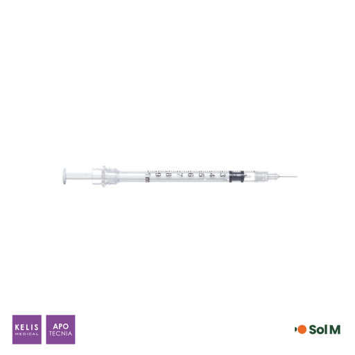 Seringue 3 pièces tuberculine Solcare - Sécurisée | SOL-MI | Kelis Medical